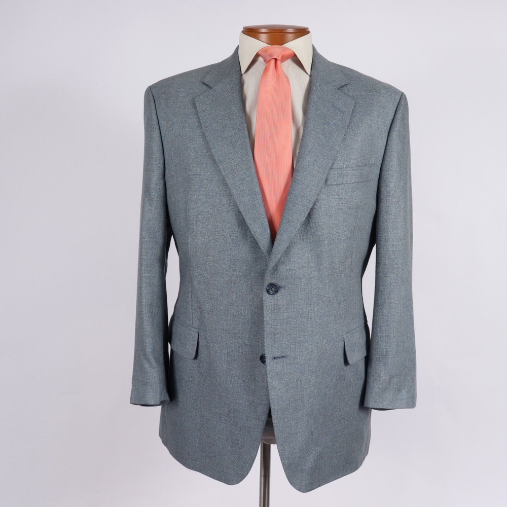 Mens Summer Blazer Sport Coat 100% Silk Jos A Bank